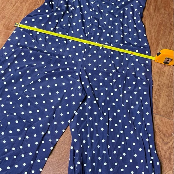 Pre-Treasured: Women’s Polka Dot Jumpsuit 
Size: 9/10 (no stretch). - Picture 4 of 5